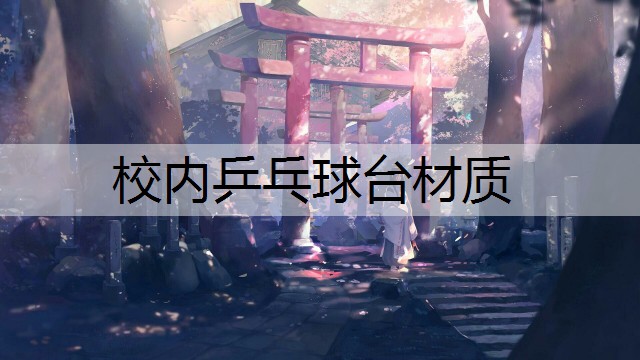 校内乒乓球台材质
