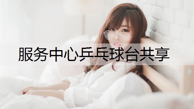 服务中心乒乓球台共享