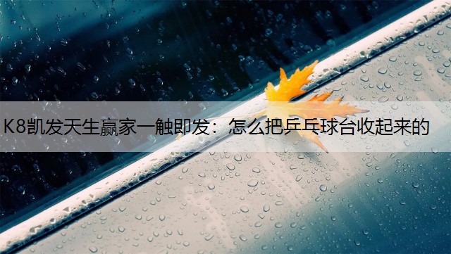 怎么把乒乓球台收起来的