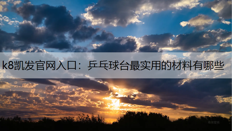 乒乓球台最实用的材料有哪些