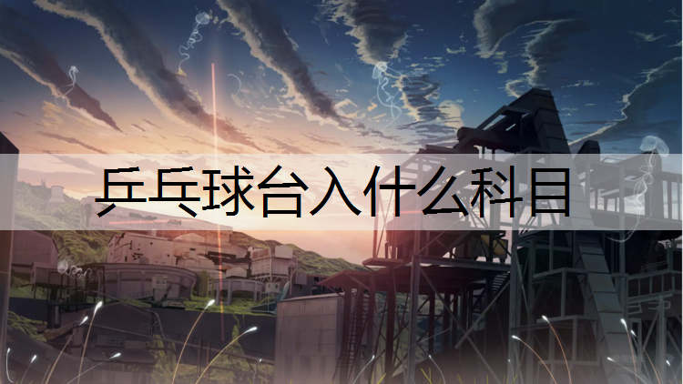 乒乓球台入什么科目
